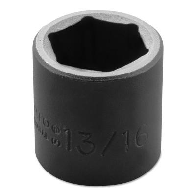 Stanley® Products Torqueplus Impact Sockets 3/8 in, 3/8" Dr, 13/16 in, 6 Pt, 7226H