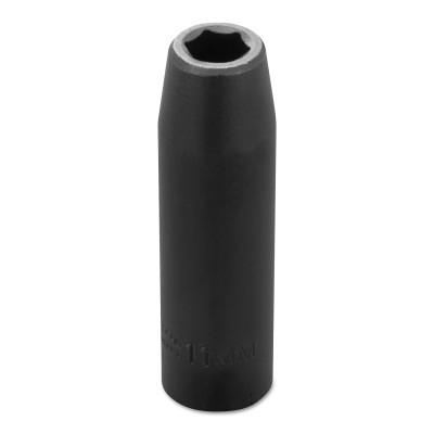 Stanley?? Products Torqueplus Metric Deep Impact Sockets 1/2 in, 1/2 in Drive, 11 mm, 6 Points, 7311M