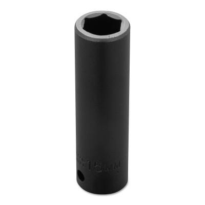 Stanley® Products Torqueplus Metric Deep Impact Sockets 1/2 in, 1/2 in Drive, 15 mm, 6 Points, 7315M