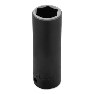Stanley?? Products Torqueplus Metric Deep Impact Sockets 1/2 in, 1/2 in Drive, 19 mm, 6 Points, 7319M