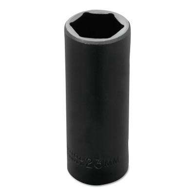 Stanley?? Products Torqueplus Metric Deep Impact Sockets 1/2 in, 1/2 in Drive, 23 mm, 6 Points, 7323M