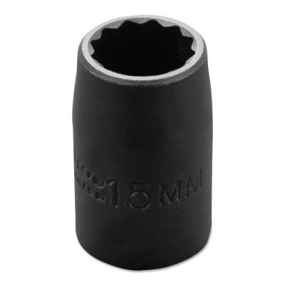 Stanley?? Products Torqueplus Metric Impact Sockets 1/2 in, 1/2 in Drive, 15 mm, 12 Points, 7415MT