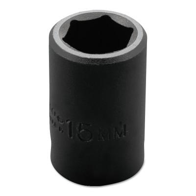 Stanley?? Products Torqueplus Metric Impact Sockets 1/2 in, 1/2 in Drive, 15 mm, 6 Points, 7415M