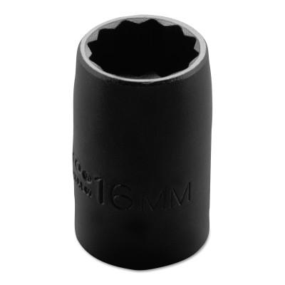 Stanley?? Products Torqueplus Metric Impact Sockets 1/2 in, 1/2 in Drive, 16 mm, 12 Points, 7416MT