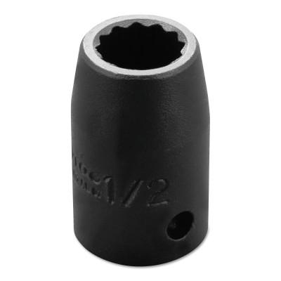 Stanley?? Products Torqueplus Impact Sockets, 1/2 in Drive, 1/2 in Opening, 12 Points, 7416