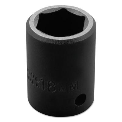 Stanley® Products Torqueplus Metric Impact Sockets 1/2 in, 1/2 in Drive, 18 mm, 6 Points, 7418M