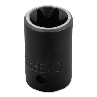 Stanley?? Products Torx Impact Sockets, 1/2 in Drive, E20 Tip, 7420TX