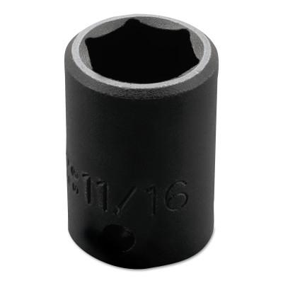 Stanley?? Products Torqueplus Impact Sockets, 1/2 in Drive, 11/16 in Opening, 6 Points, 7422H