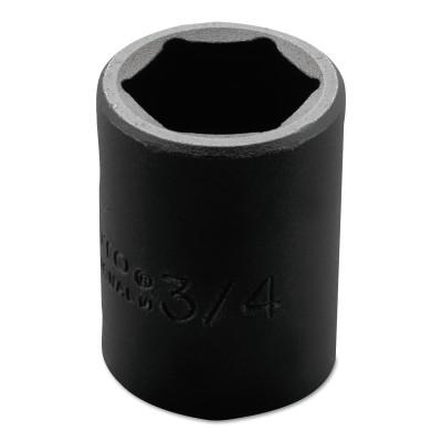 Stanley® Products Torqueplus Impact Sockets, 1/2 in Drive, 3/4 in Opening, 6 Points, 7424H