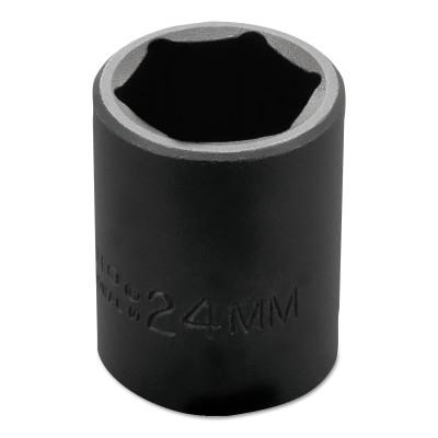 Stanley?? Products Torqueplus Metric Impact Sockets 1/2 in, 1/2 in Drive, 24 mm, 6 Points, 7424M