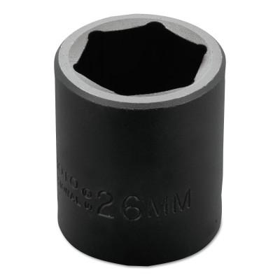 Stanley?? Products Torqueplus Metric Impact Sockets 1/2 in, 1/2 in Drive, 26 mm, 6 Points, 7426M