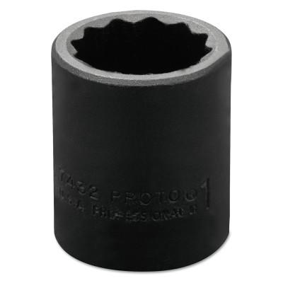Stanley?? Products Torqueplus Impact Sockets, 1/2 in Drive, 1 in Opening, 12 Points, 7432