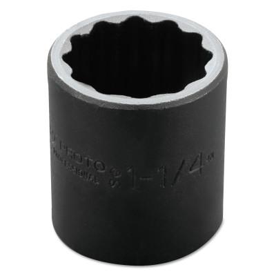 Stanley?? Products Torqueplus Impact Sockets, 1/2 in Drive, 1 1/4 in Opening, 12 Points, 7440