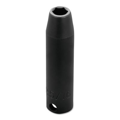 Stanley?? Products Torqueplus Deep Impact Sockets , 3/8 in Drive, 5/16 in Opening, 6 Points, 7710H