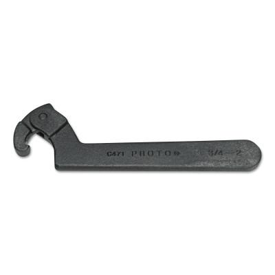 Stanley?? Products Adjustable Hook Spanner Wrenches, 6 1/4 in Opening, Hook, Steel, 12 1/8 in, C474A