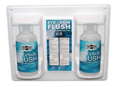 First Aid Only® Eye & Skin Flush Emergency Station/Replacement Twin Bottles, 32 oz, 24-300