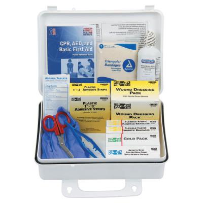 First Aid Only® 25 Person ANSI Plus First Aid Kit, Weatherproof Plastic, Wall Mount, 6430