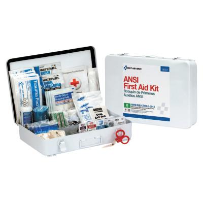 First Aid Only® ANSI B Type III Weatherproof 50 Person Bulk First Aid Kits, Metal, Wall Mount, 90567