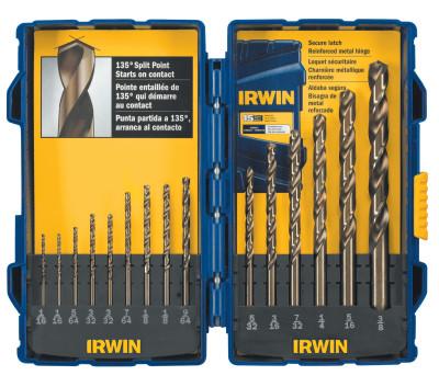 Stanley® Products 15-pc Cobalt Sets, 1/16 in - 3/8 in Cut Dia., 316015