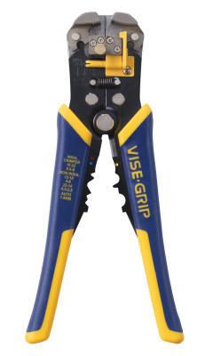 Stanley® Products Self-Adjusting Wire Stripper, 8 in, 10-24 AWG, Blue/Yellow Handle, Cushion Grip, 2078300