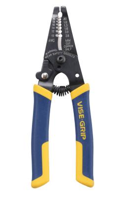 Stanley® Products Wire Strippers / Cutters, 6 in, 10-20 AWG, Blue/Yellow, 2078316