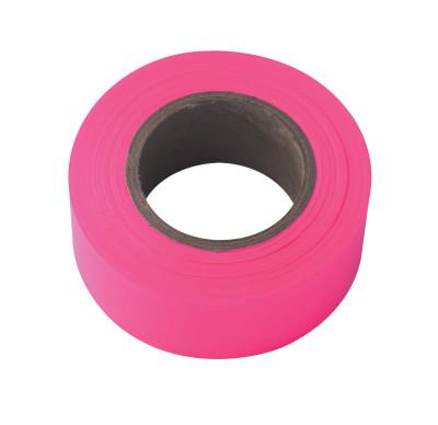 Stanley® Products Flagging Tape, 1-3/16 in x 150 ft, Pink Glo, 65603