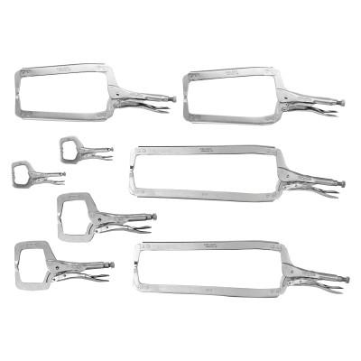 Stanley® Products The Original™ Locking Clamp 8 Pc Set, 1-1/2 in to 2-5/8 in Throat Depth, 8107ZR