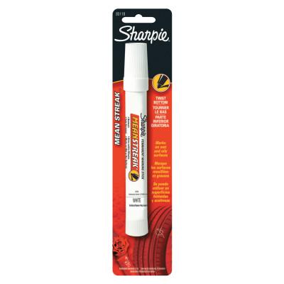 Newell Brands Mean Streak Permanent Marking Stick, White, Extra Bold Tip, Bullet, Carded, 85118PP