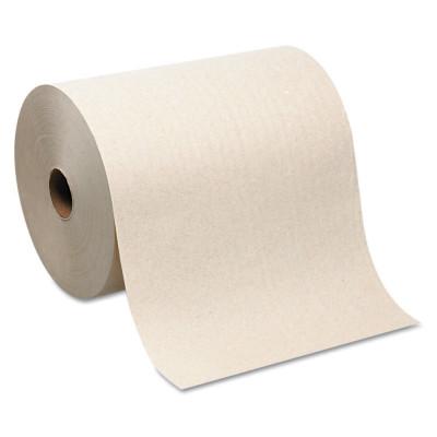 Georgia-Pacific SofPull Hardwound Roll Paper Towel, Nonperforated, 7.87 x 1000ft, Brown, 26480