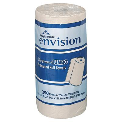 Georgia-Pacific Envision Perforated Paper Towel, 11 x 8 4/5, Brown, 250/Roll, 28290