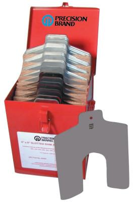 Precision Brand Slotted Shim Assortment Kits, 6 X 6 in, .001-1/8" Thick, 42925