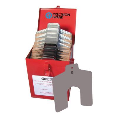 Precision Brand Slotted Shim Assortment Kits, 8 X 8 in, .001-1/8" Thick, 42935