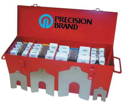 Precision Brand Slotted Shim Assortment Kits, .0010-1/8" Thick, Master Asst, 42996