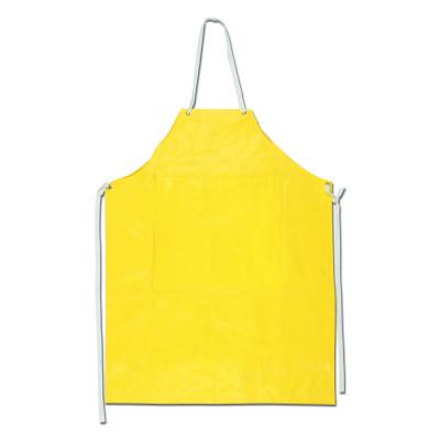MCR Safety Concord Aprons, 13 in x 16 in, Neoprene/Nylon, Yellow, 800S4P