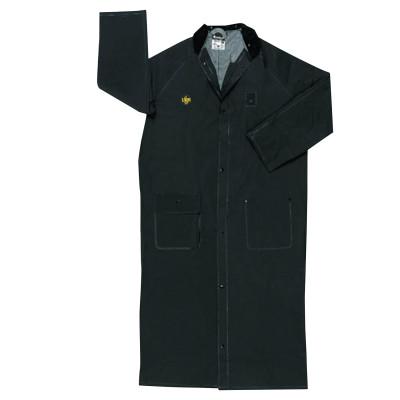 MCR Safety Classic Plus Rainwear, X-Large, PVC/Polyester, Black, FR267CXL