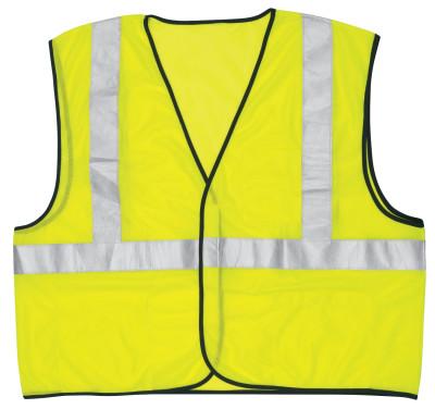 MCR Safety Class II Safety Vests, 2X-Large, Fluorescent Lime, VCL2MLX2