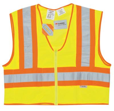 MCR Safety Luminator Class II Flame Resistant Vests, 4X-Large, Fluorescent Lime, WCCL2LFRX4