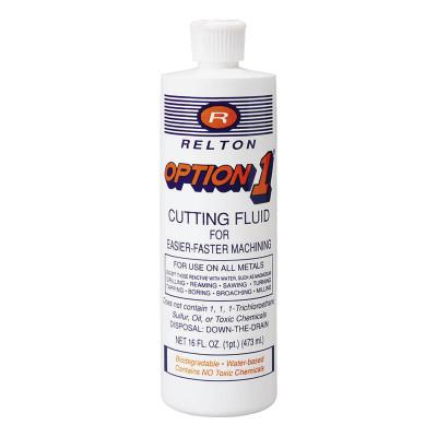 Relton Option 1 Metal Cutting Fluids, 1 pt, Bottle, OPTION1-PT