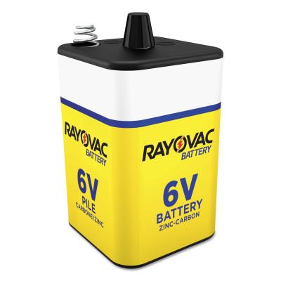 RAYOVAC?? Heavy-Duty Spring Terminal Batteries, Carbon Zinc, 6 V, 908, 944C