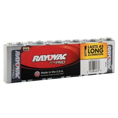 RAYOVAC?? Maximum Alkaline Shrink Pack Batteries, 9 V, AL9V-6J