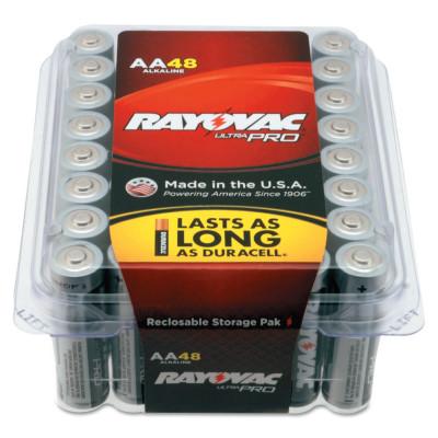 RAYOVAC?? Maximum Alkaline Shrink Pack Batteries, 1.5 V, AA, ALAA-8J