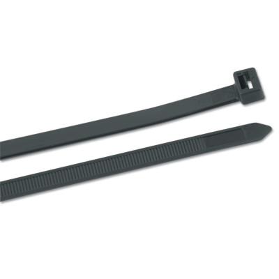 Gardner Bender Heavy-Duty Cable Ties with DoubleLock, 175 lb Tensile Strength, 18 in, Ultraviolet Black, 50/Bag, 46-418UVB