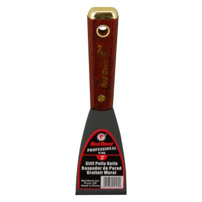 Red Devil 4100 Professional Series Putty Knives, 2 in Wide, Stiff Blade, 4105