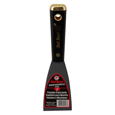 Red Devil 4200 Professional Series Putty Knive, 2 in Wide, Flexible Blade, 4206