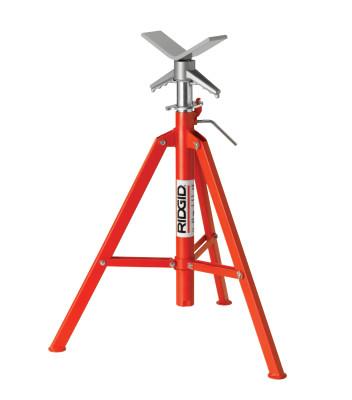 Ridge Tool Company VJ-99 V-Head High Pipe Stand, 28 in to 52 in High, 56662