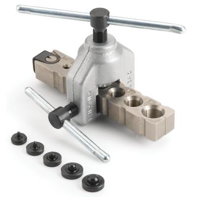 Ridge Tool Company Flaring Tools, 3/16 - 5/8 in w/Adapters for Double Lap Flares; 3/16 - 1/2 in, 23337