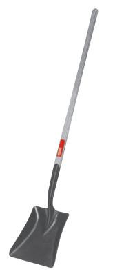 Ridge Tool Company Shovels, 12 in X 9 3/4 in Square Point Blade, 47 in White Ash Long Handle, 52305