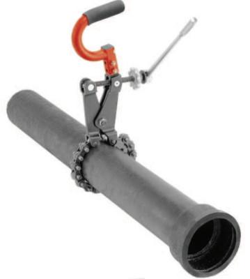 Ridge Tool Company Soil Pipe Cutters, 1 1/2 in-6 in Cap., For Soil Pipe/Clay/Cast Iron/Cement, 69982