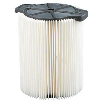 Ridge Tool Company Wet/Dry Vacuum Dust Filter, For Ridgid Wet/Dry Vacs 5 Gallons and LargerWD1450, 72947