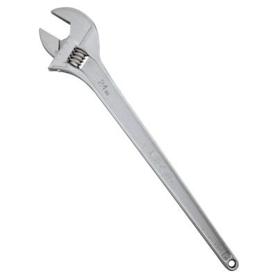 Ridge Tool Company Adjustable Wrenches, 24 in Long, 2 7/16 in Opening, Cobalt Plated, 86932